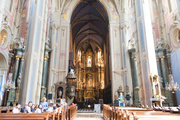 Lviv Ucrania Catedral Latina Ciudad Vieja Lviv Lviv Ucrania Forma —  Fotos de Stock