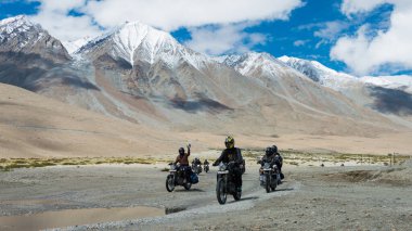 Ladakh, Hindistan - Pangong Gölü manzaralı Ladakh, Jammu ve Kashmir, Hindistan.