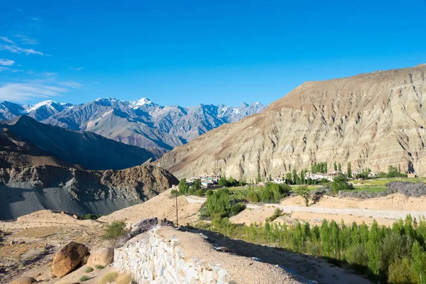 Ladakh Inde Belle Vue Panoramique Entre Yangtang Hemis Shukpachan Dans — Photo