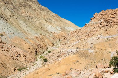 Ladakh, Hindistan - Hindistan 'ın Sham Vadisi, Ladakh, Jammu ve Kashmir' deki Yangtang ve Hemis Shukpachan arasında güzel manzara.