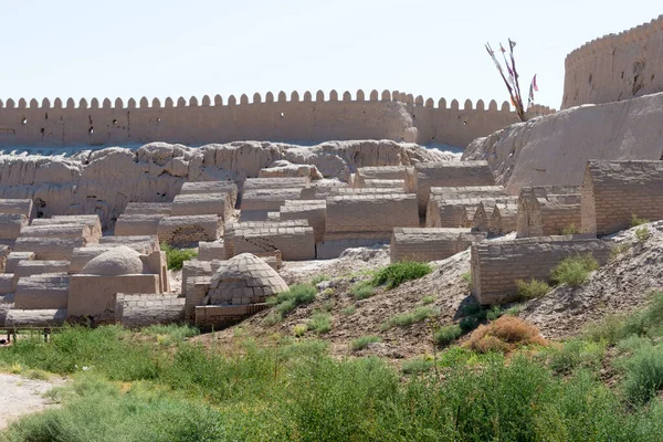 Хіва Узбекистан Старе Кладовище Стародавньому Місті Ічан Кала Хіві Узбекистан — стокове фото