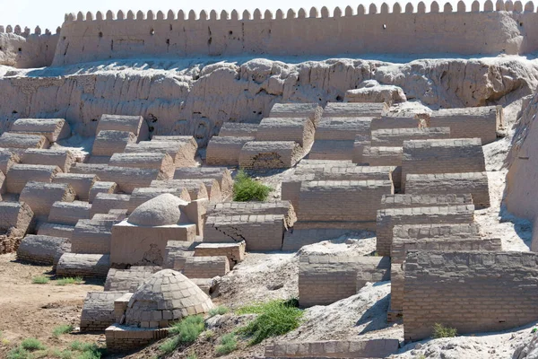 Хіва Узбекистан Старе Кладовище Стародавньому Місті Ічан Кала Хіві Узбекистан — стокове фото