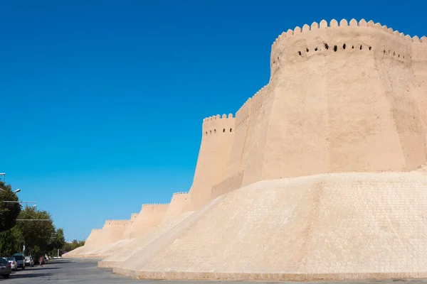 Хіва Узбекистан Міська Стіна Стародавнього Міста Ітчан Кала Хіві Узбекистан — стокове фото