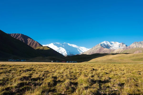 Osh Kyrgyzstan Morning Landscape Lenin Peak 7134M Alay Valley Osh — Stock Photo, Image
