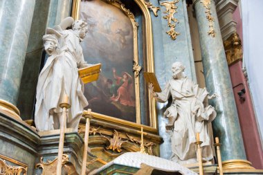 Lviv, Ukrayna - Lviv, Ukrayna 'daki Eski Şehir Lviv' deki Latin Katedrali. Dünya Mirası Alanının bir parçasıdır - L 'viv - Tarih Merkezi Topluluğu.