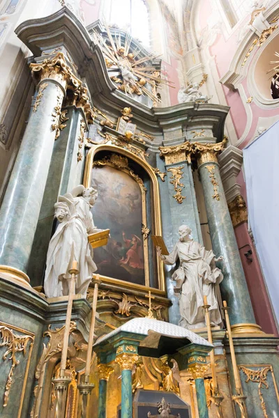 Lviv Ucrania Catedral Latina Ciudad Vieja Lviv Lviv Ucrania Forma —  Fotos de Stock