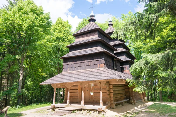 Lviv Ucrania Iglesia Del Arcángel Miguel Tysovets Pueblo Distrito Skole —  Fotos de Stock