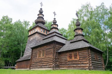 Lviv, Ukrayna - Lviv 'deki Halk Mimarisi ve Kırsal Yaşam Müzesi. Lviv, Ukrayna 'da ünlü bir tarihi mekan..