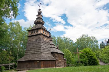 Lviv, Ukrayna - Lviv 'deki Halk Mimarisi ve Kırsal Yaşam Müzesi. Lviv, Ukrayna 'da ünlü bir tarihi mekan..