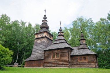 Lviv, Ukrayna - Lviv 'deki Halk Mimarisi ve Kırsal Yaşam Müzesi. Lviv, Ukrayna 'da ünlü bir tarihi mekan..