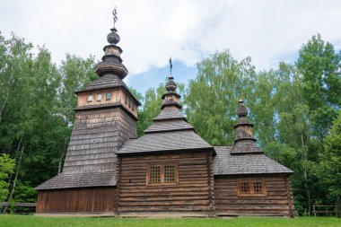 Lviv, Ukrayna - Lviv 'deki Halk Mimarisi ve Kırsal Yaşam Müzesi. Lviv, Ukrayna 'da ünlü bir tarihi mekan..