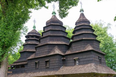 Lviv, Ukrayna - Lviv 'deki Halk Mimarisi ve Kırsal Yaşam Müzesi. Lviv, Ukrayna 'da ünlü bir tarihi mekan..
