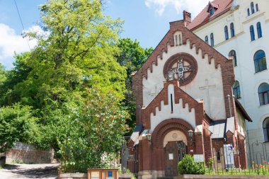 Lviv, Ukrayna - Vaftizci Yahya 'nın Tapınağı Lviv, Ukrayna' daki Eski Şehir 'de. Dünya Mirası Alanının bir parçasıdır - L 'viv - Tarih Merkezi Topluluğu.