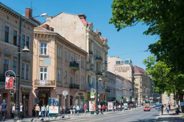 Lviv, Ukrayna - Lviv, Ukrayna 'daki Eski Şehir. Lviv, Dünya Mirası Bölgesi - L 'viv - Tarih Merkezi Topluluğu.