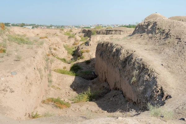 Semerkant, Özbekistan - Özbekistan 'da Antik Afrasiyab şehrinin kalıntıları (MÖ 500 - MS 1220). Semerkand 'ın bir parçasıdır - Kültür Kavşağı Dünya Mirası Alanı.