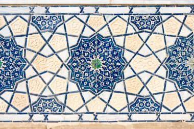 Semerkant, Özbekistan - Özbekistan, Semerkand 'daki Bibi-Khanym Camiinin Detayları. Semerkand 'ın bir parçasıdır - Kültür Kavşağı Dünya Mirası Alanı.