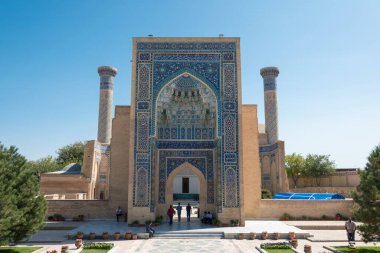 Semerkand, Özbekistan - Gur-e-Amir Anıtmezar. Semerkant, Özbekistan 'da ünlü bir dünya mirası sahası.