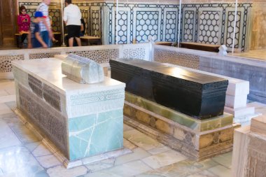 Semerkand, Özbekistan - Gur-e-Amir Anıtmezar. Semerkant, Özbekistan 'da ünlü bir dünya mirası sahası.