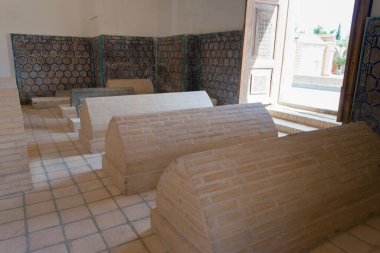 Semerkand, Özbekistan - Rukhobod Mozolesi. Semerkant, Özbekistan 'da ünlü tarihi bir yer..