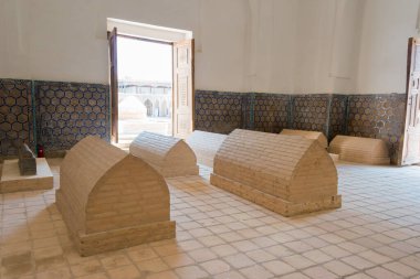 Semerkand, Özbekistan - Rukhobod Mozolesi. Semerkant, Özbekistan 'da ünlü tarihi bir yer..