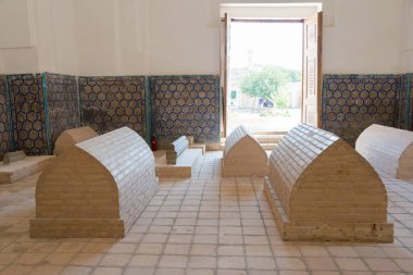 Semerkand, Özbekistan - Rukhobod Mozolesi. Semerkant, Özbekistan 'da ünlü tarihi bir yer..