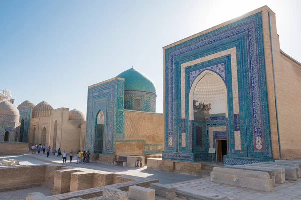 Samarkand Uzbekistan Shah Zinda Samarkand Uzbekistan Part Samarkand Crossroad Cultures — Stock Photo, Image