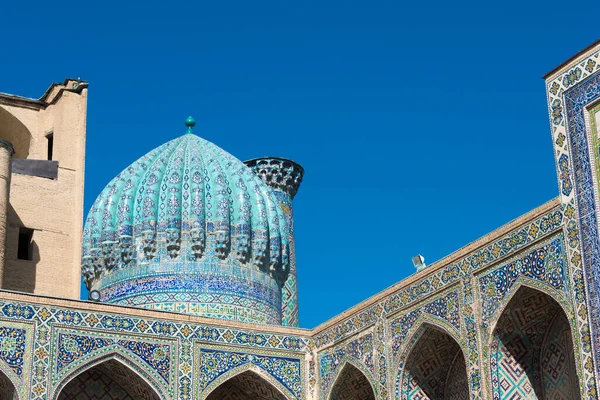 Samarkand Ouzbékistan Madrasa Sher Dor Registan Samarkand Ouzbékistan Fait Partie — Photo