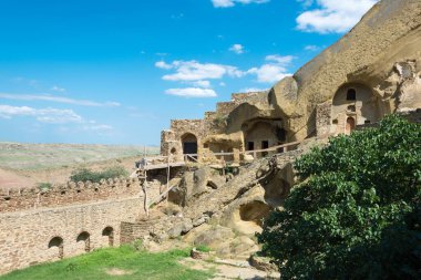 Kakheti, Gürcistan - David Gareja manastır kompleksi. Gürcistan 'ın Kakheti şehrinde ünlü bir tarihi yer..