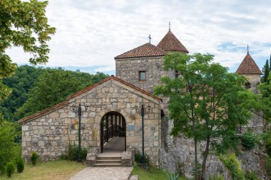 Kutaisi, Georgia - Motsameta Manastırı. Kutaisi, Imereti, Georgia 'da ünlü bir tarihi mekan..