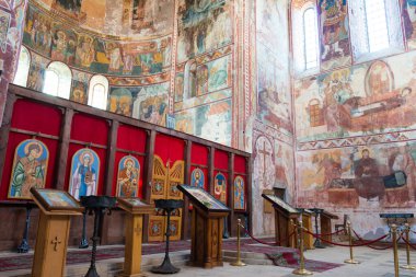 Kutaisi, Gürcistan - Kutaisi, Imereti, Gürcistan 'daki Gelati Manastırı. Dünya Mirası Sitesi 'nin bir parçasıdır..