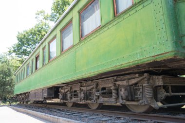Gori, Gürcistan - Stalin 'in vagonu, Stalin Müzesi, Shida Kartli, Gürcistan. Gori, Joseph Stalin 'in doğduğu şehirdir..