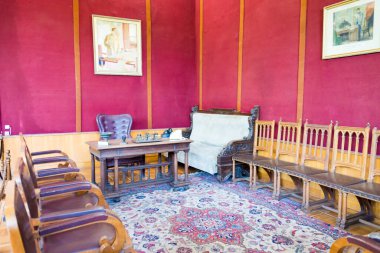 Gori, Gürcistan Stalin 'in Gori' deki Stalin Müzesi 'ndeki ilk ofisi, Shida Kartli, Gürcistan. Gori, Joseph Stalin 'in doğduğu şehirdir..