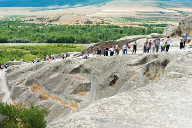 Gori, Gürcistan - Uplistsikhe harabeleri. Gori, Shida Kartli, Gürcistan 'da ünlü bir tarihi mekan..