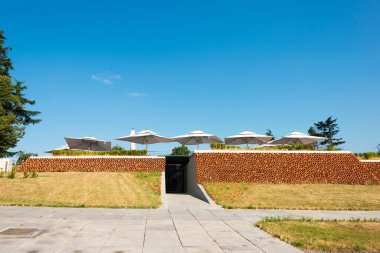 Telavi, Gürcistan - Telavi Kalesi (Batonis Tsikhe Kalesi). Telavi, Kakheti, Gürcistan 'da ünlü bir tarihi site..