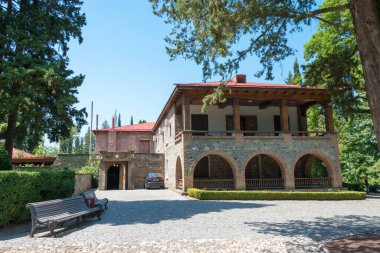 Telavi, Georgia - Alexander Chavchavadze Müzesi. Telavi, Kakheti, Gürcistan 'da ünlü bir tarihi site..