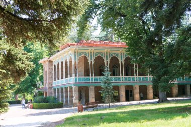 Telavi, Georgia - Alexander Chavchavadze Müzesi. Telavi, Kakheti, Gürcistan 'da ünlü bir tarihi site..