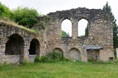 Telavi, Georgia - Ikalto Manastırı. Telavi, Kakheti, Gürcistan 'da ünlü bir tarihi site..