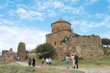 Mtskheta, Gürcistan - Jvari Manastırı, Mtskheta, Mtianeti, Gürcistan. Mtskheta 'nın Dünya Mirası Anıtları' nın bir parçasıdır..