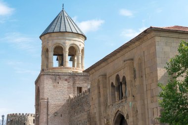 Mtskheta, Gürcistan - Mtskheta, Mtianeti, Gürcistan 'daki Svetitskhoveli Katedrali. Mtskheta 'nın Dünya Mirası Anıtları' nın bir parçasıdır..