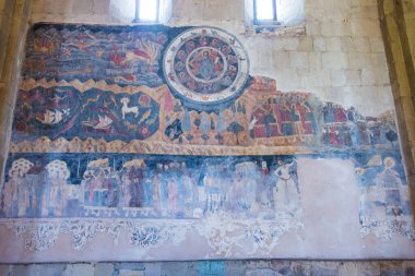 Mtskheta, Georgia - Mtskheta, Mtianeti, Gürcistan 'daki Svetitskhoveli Katedrali' nde Antik Duvar. Mtskheta 'nın Dünya Mirası Anıtları' nın bir parçasıdır..