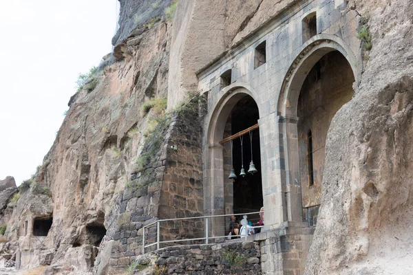 Вардзя Грузія Вардзія Печерний Монастир Стародавнє Місто Славнозвісна Історична Пам — стокове фото