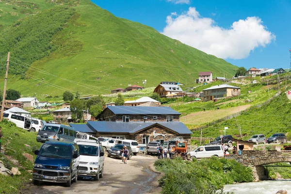 Ushguli Georgia Svan Towers Nel Villaggio Ushguli Samegrelo Zemo Svaneti — Foto Stock