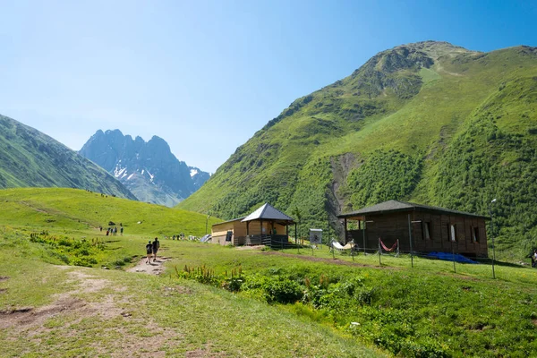 Kazbegi Gürcistan Kafkasya Dağı Yakınlarındaki Juta Vadisi Kazbegi Mtskheta Mtianeti — Stok fotoğraf