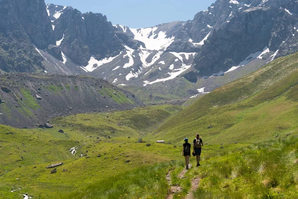 Kazbegi Gürcistan Kafkasya Dağı Yakınlarındaki Juta Vadisi Kazbegi Mtskheta Mtianeti — Stok fotoğraf