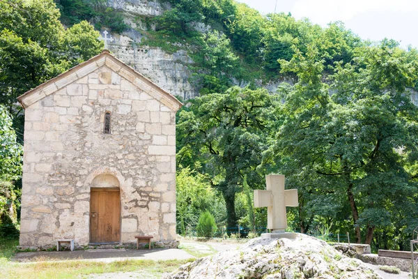 Imereti Géorgie Église Pilier Katskhi Site Historique Célèbre Chiatura Imereti — Photo