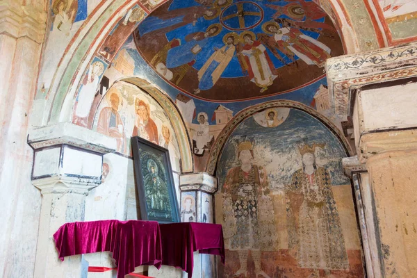 Kutaisi Georgië Oude Muurschildering Het Gelati Klooster Kutaisi Imereti Georgië — Stockfoto
