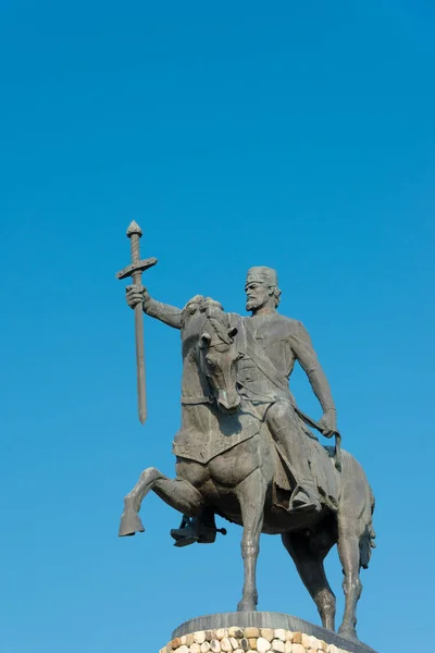 Телави Грузия Статуя Ираклия Замке Телави Крепость Батонис Цихе Известное — стоковое фото