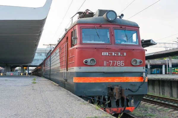 Tbilisi Gruzie Vlak Tbilisi Baku Mezinárodní Vlak Nádraží Tbilisi Tbilisi — Stock fotografie