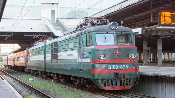 Tbilisi Georgia Treno 371 Tbilisi Erevan Treno Internazionale Alla Stazione — Foto Stock