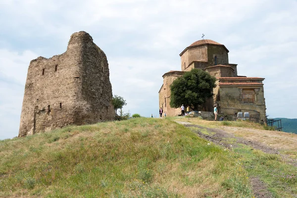 Mtskheta, Gürcistan - Jvari Manastırı, Mtskheta, Mtianeti, Gürcistan. Mtskheta 'nın Dünya Mirası Anıtları' nın bir parçasıdır..